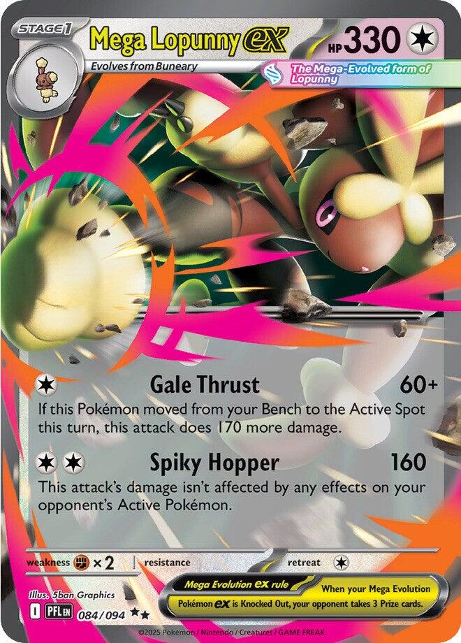 Mega Lopunny ex #84 Pokemon Phantasmal Flames