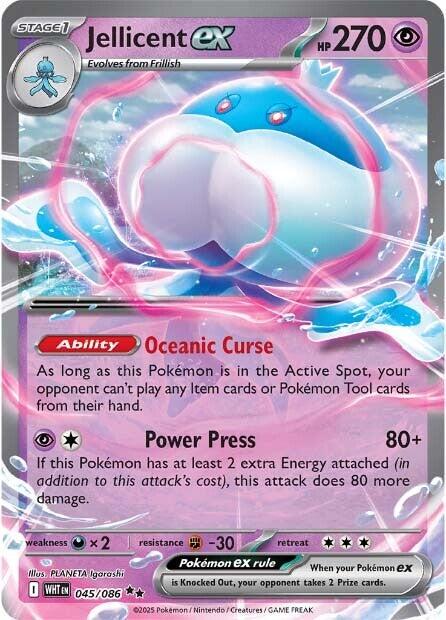 Jellicent ex #45 Pokémon Flamme Blanche