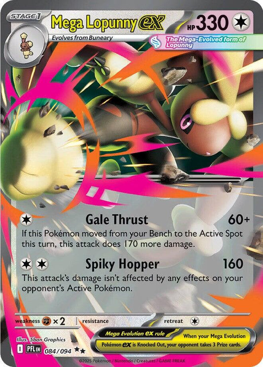 Mega Lopunny ex #84 Pokemon Phantasmal Flames