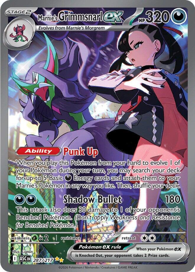Marnie's Grimmsnarl ex #287 Mint Conditie