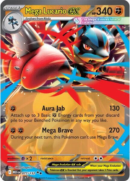 Méga-Lucario-ex #77 Pokémon Méga-Évolution
