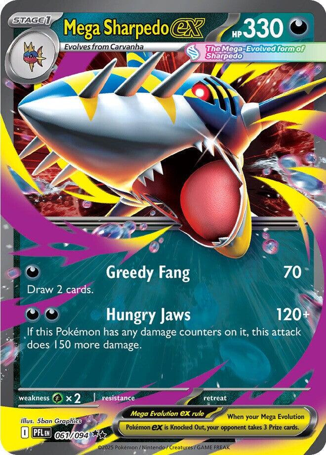 Méga Sharpedo ex #61 Pokémon Flammes Fantômes