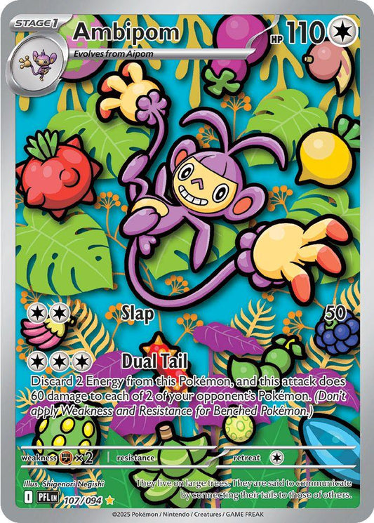 Ambipom #107 Pokemon Phantasmal Flames