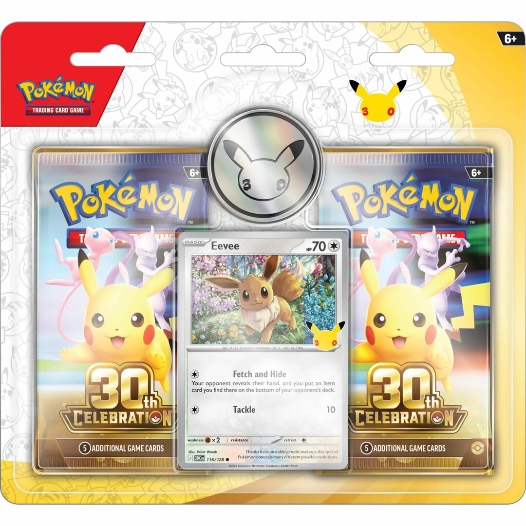 Pokémon: 30th Celebration – Eevee 2-Pack Blister