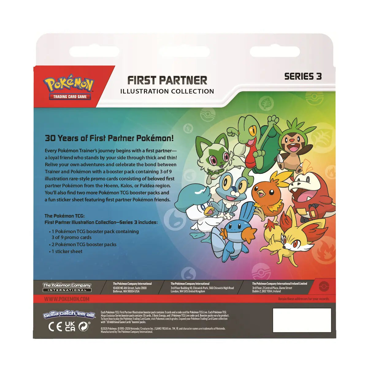 Pokémon - First Partner Illustration Collection - Series 3