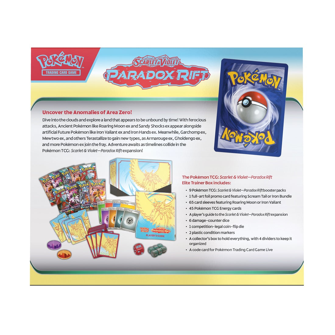 Pokemon - Paradox Rift Elite Trainer Box - Roaring Moon