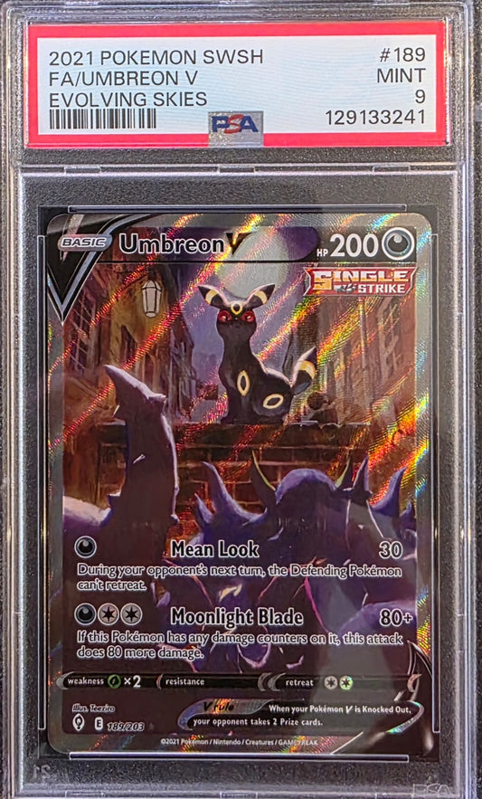 Umbreon V #189 PSA9