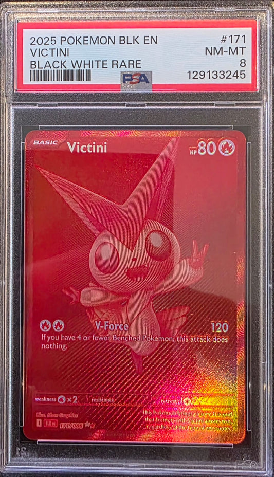 Victini #171 Black Bolt PSA8
