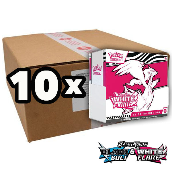 Pokémon White Flare Case (10x Elite Trainer Box)