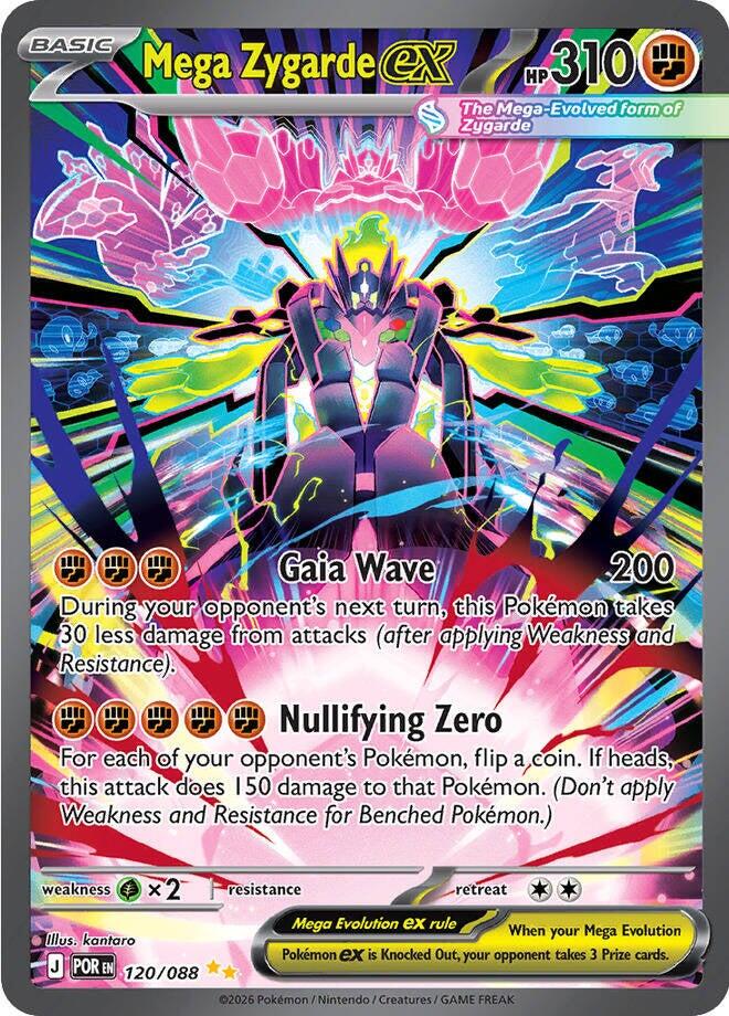 Mega Zygarde ex #120 Pokemon Perfect Order